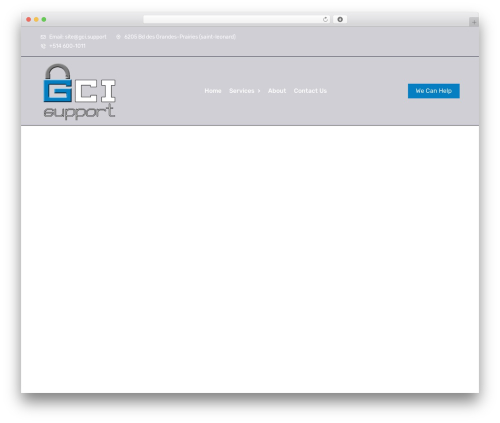 Vaximo WordPress theme - gci.support