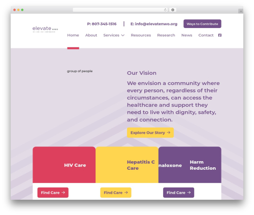 WordPress theme Arcadia - elevatenwo.org