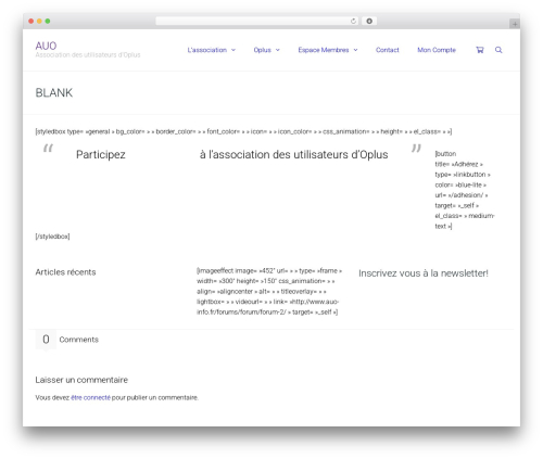 WordPress theme DynamiX - auo-info.fr