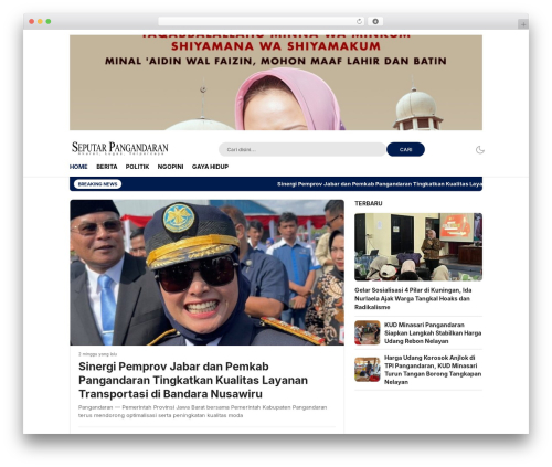 WordPress theme LiputanWP | Versi Developer - seputarpangandaran.com