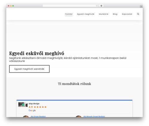 Ninja google review WordPress plugin - egyedieskuvoimeghivo.hu
