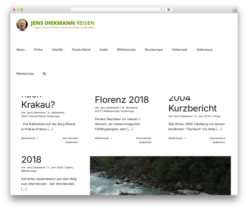 Avada theme WordPress - diekmann-reisen.de