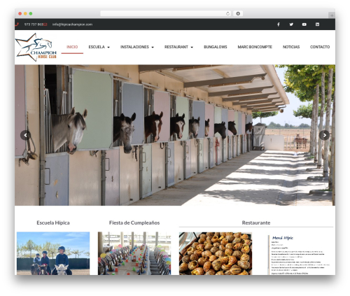 Flatco theme WordPress - hipicachampion.com