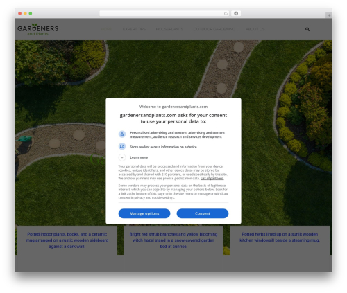 Hello Elementor landscaping WordPress theme - gardenersandplants.com