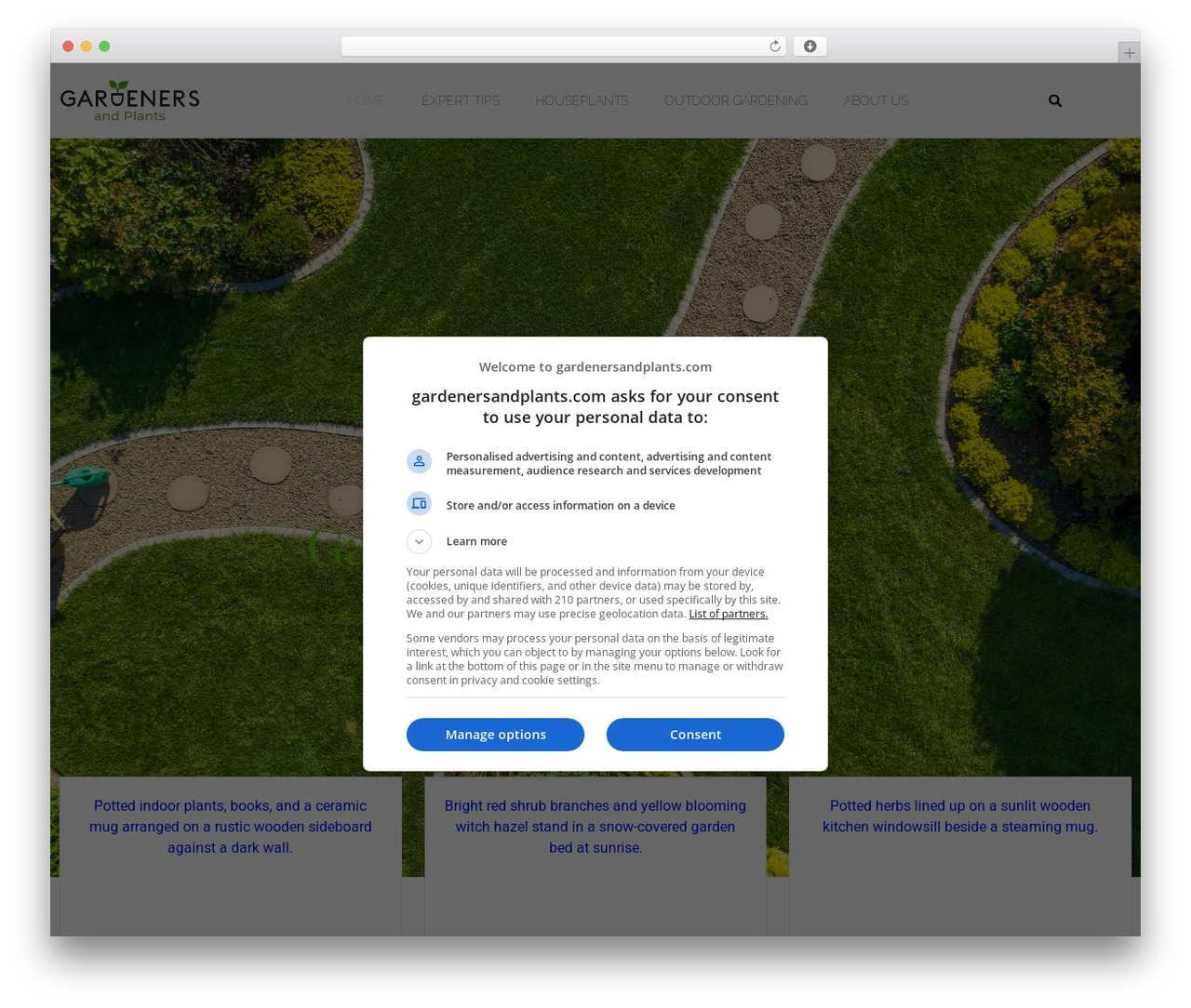 Hello Elementor Child landscaping WordPress theme - gardenersandplants.com