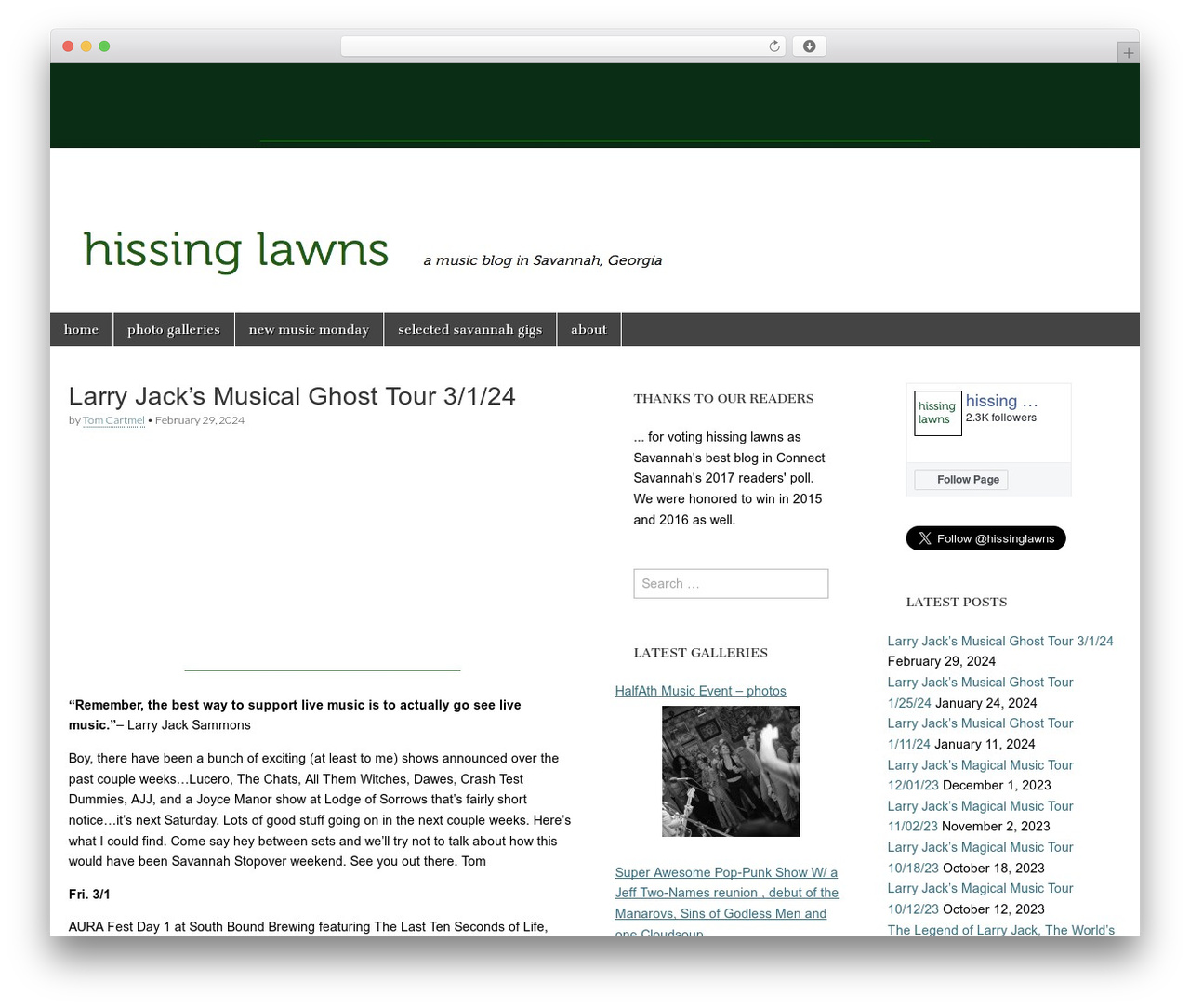 Magazine Basic free WordPress theme - hissinglawns.com