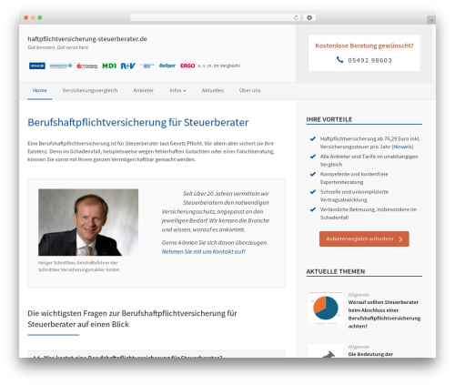 Theme WordPress Boostrap - haftpflichtversicherung-steuerberater.de