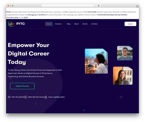 Apus simple event WordPress plugin - pytc.pk