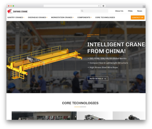 Theme WordPress Website PC - dfhoists.com