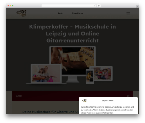 Thrive Theme Builder WordPress website theme - klimperkoffer.de