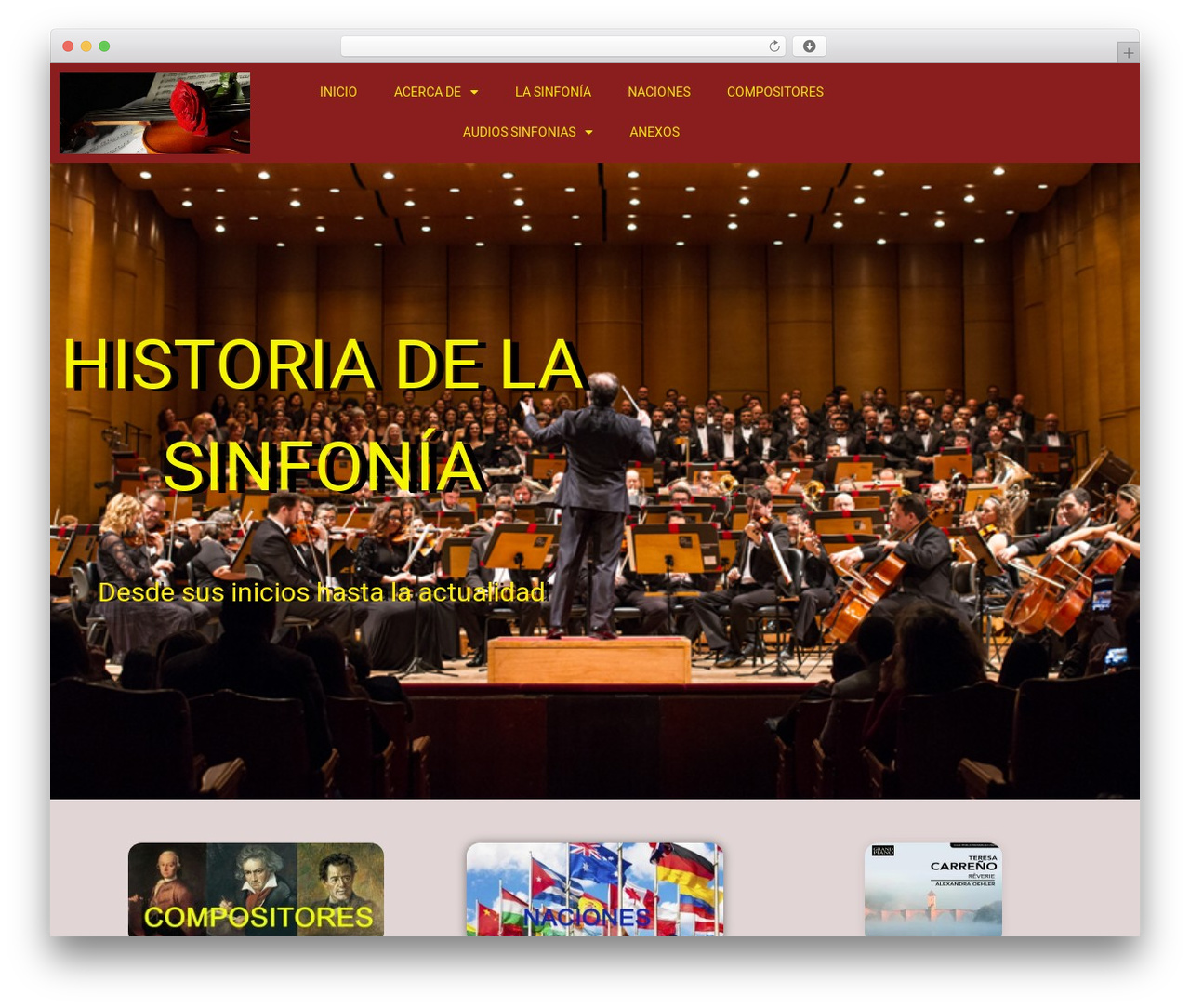 Tiny Forge theme WordPress - historiadelasinfonia.es