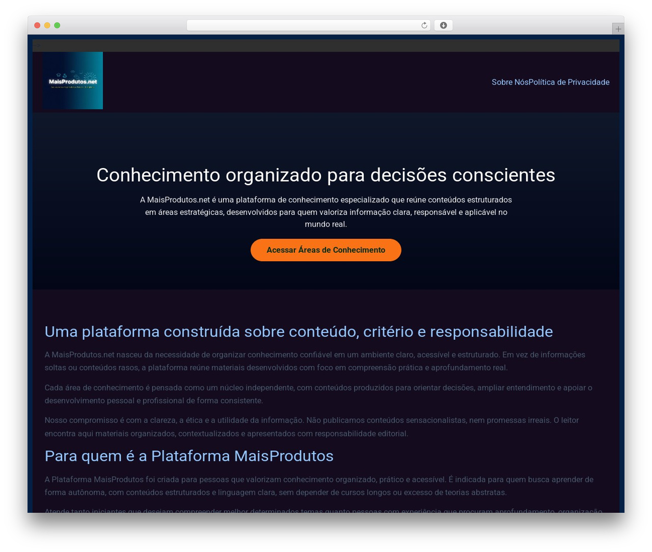 WordPress theme Hello Elementor - maisprodutos.net