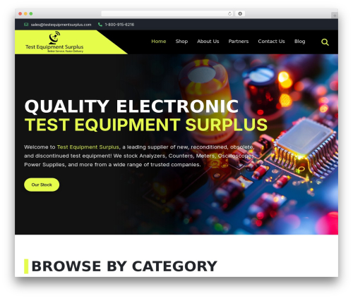 WordPress theme Test Equipment Surplus - testequipmentsurplus.com