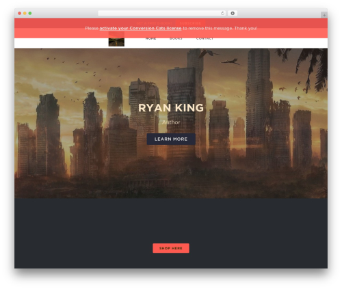 Conversion Cats WordPress theme - ryankingauthor.com