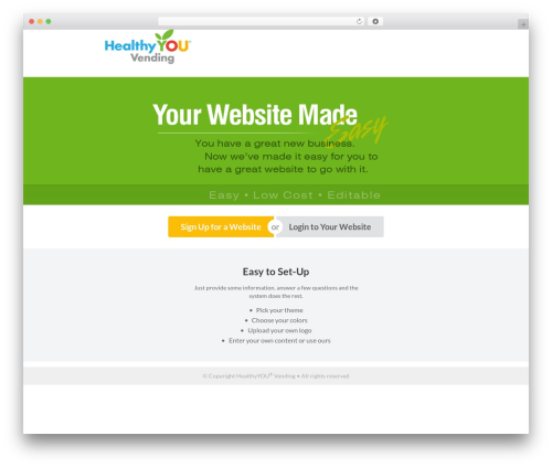 HC WordPress theme - healthychoicevendor.com