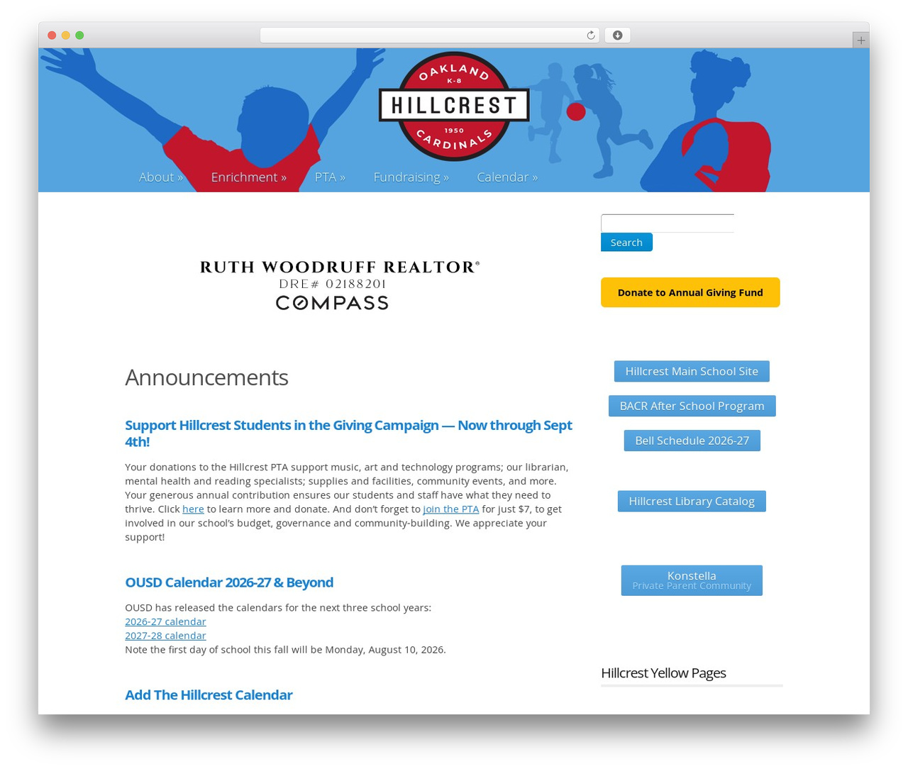 Mobius WordPress theme - hillcrestpta.org