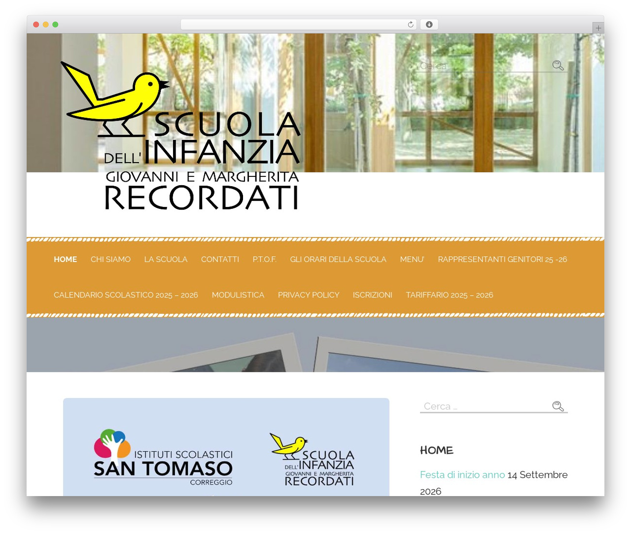 Primer WordPress theme - scuola-recordati.net