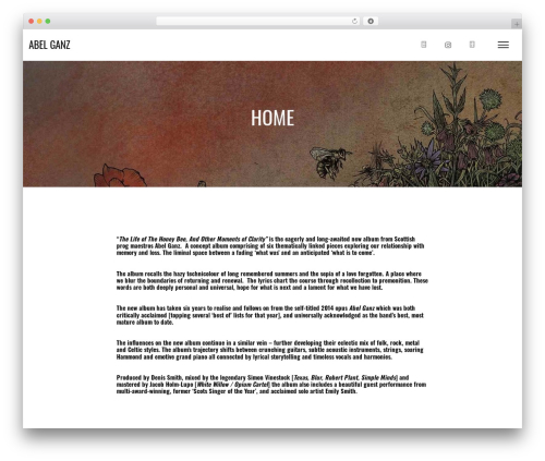 Speaker WordPress theme design - abelganz.com