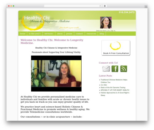 WordPress theme Catalyst - healthychi.com