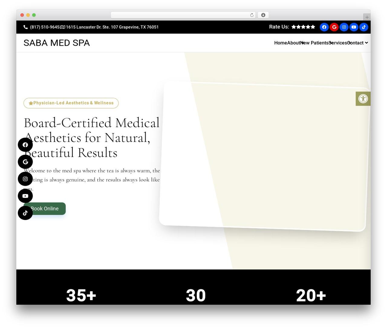 WordPress theme Parent Theme - sabamedspa.com