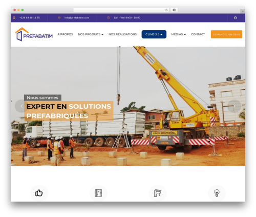 WP theme G5Plus Ruby Build - prefabatim.com