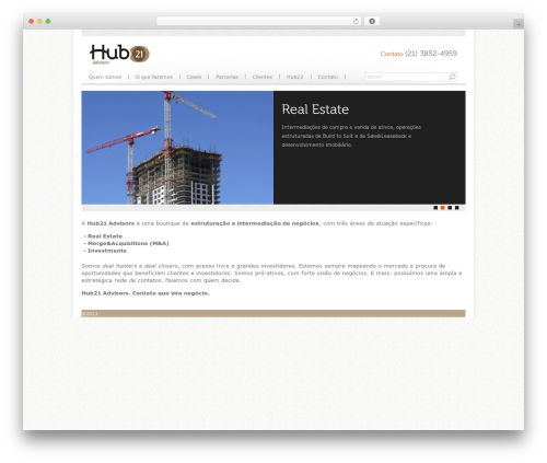 Agivee WordPress theme - hub21.com.br