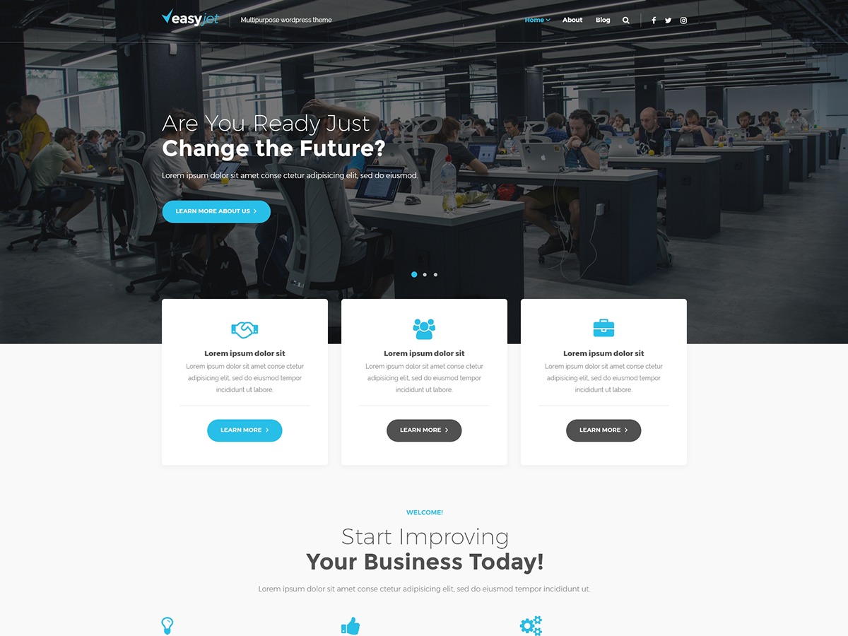Easyjet garden WordPress theme by Jetimpex