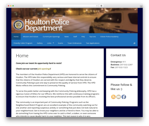 Generate blog WordPress plugin - houltonpolice.com