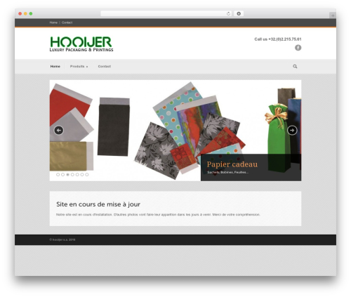 Modernize WordPress theme - hooijer.be