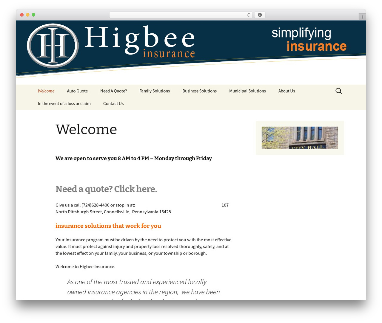Twenty Thirteen theme WordPress free - higbeeinsurance.com
