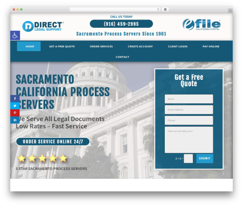 WordPress theme Divi - sacramentocaprocessserver.com