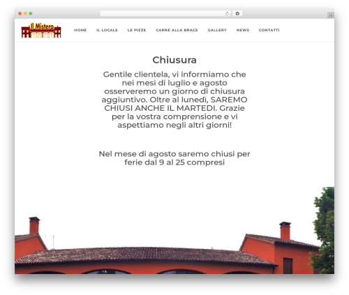 Hybrid composer WordPress plugin - ristopizzeriailmistero.it