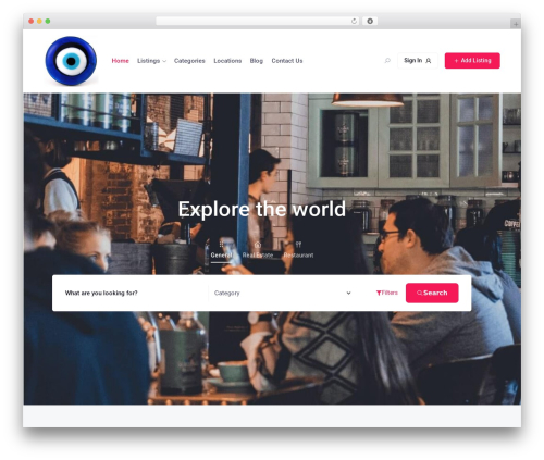 WordPress theme OneListing - cretebuzz.com