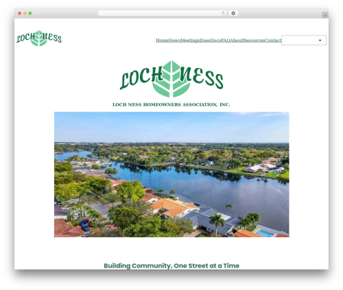 WordPress theme Version 3 - lochnessdrivehoa.com