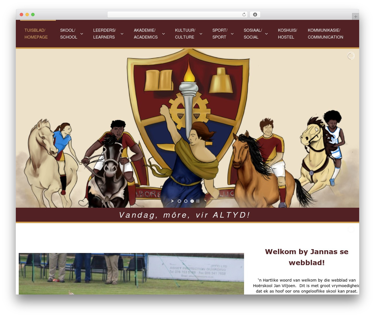 WordPress website theme Ultimatum - hsjanviljoen.com