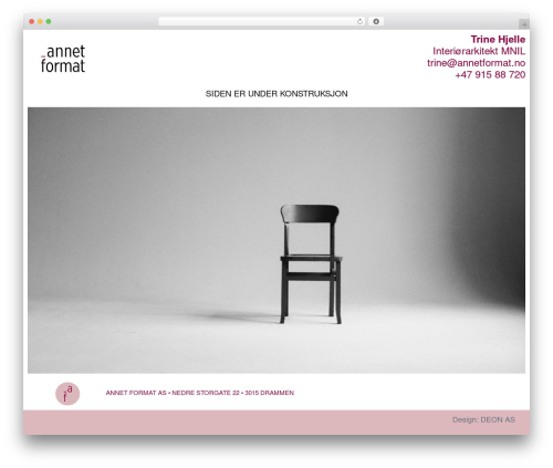 Atomic Blocks top WordPress theme - annetformat.no