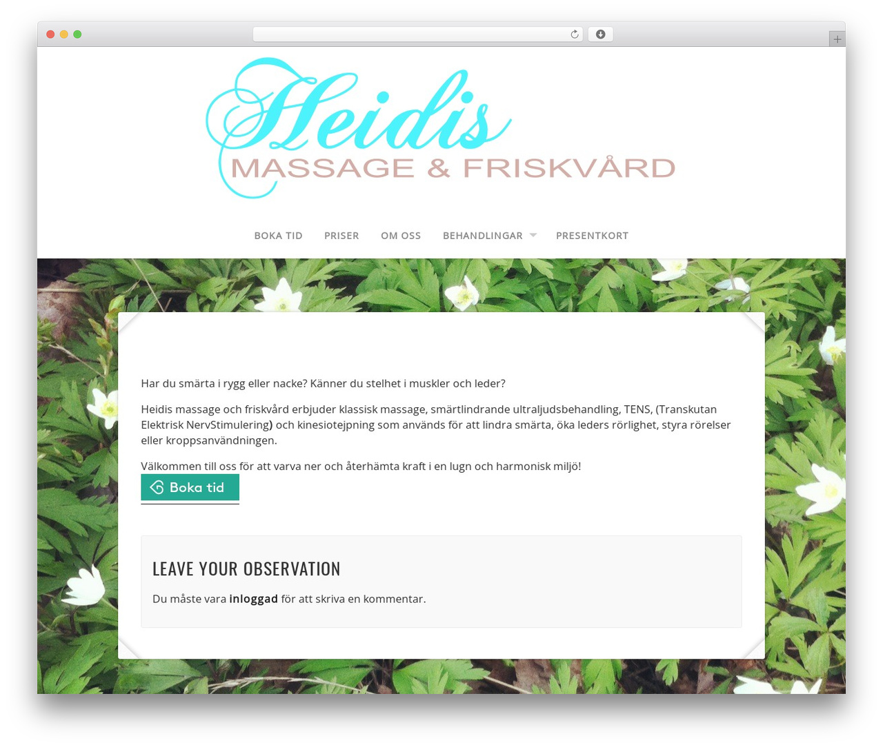 Capture WordPress theme design - heidismassage.se Capture WordPress theme design - heidismassage.se