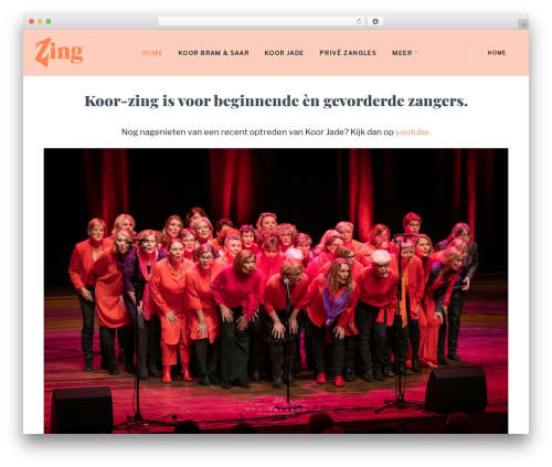 Cared4 WordPress theme - koor-zing.nl