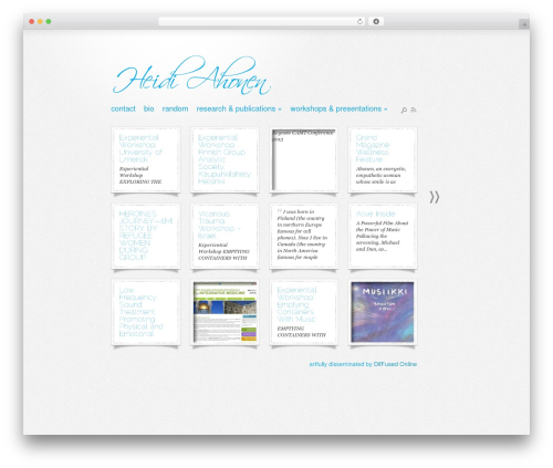DailyNotes WordPress theme design - heidiahonen.net