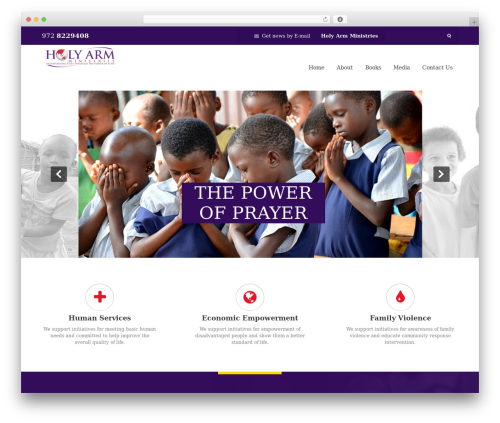 Donation Wordpress Theme WordPress theme - holyarm.org