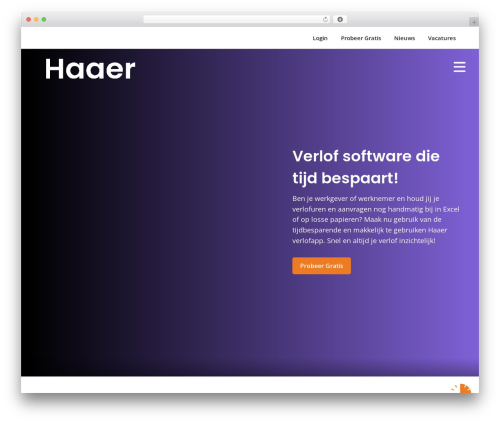 WordPress theme Convident Theme - haaer.nl