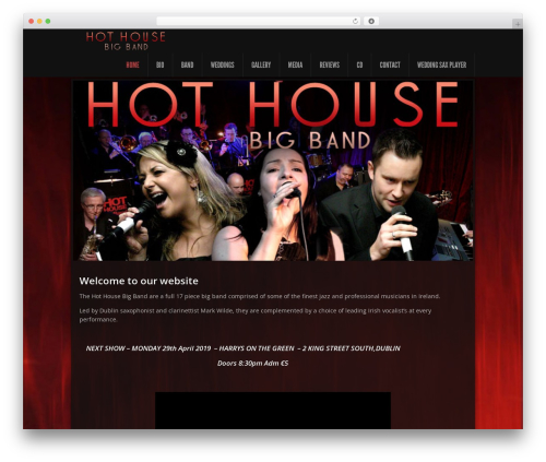 WordPress theme Feather - hothousebigband.com
