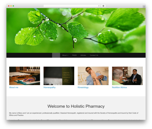 WordPress theme WP Simple - holisticpharmacy.org