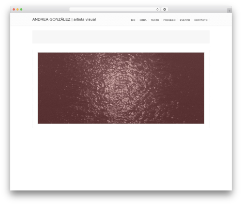 WordPress website theme inLine - andreagonzalez.cl