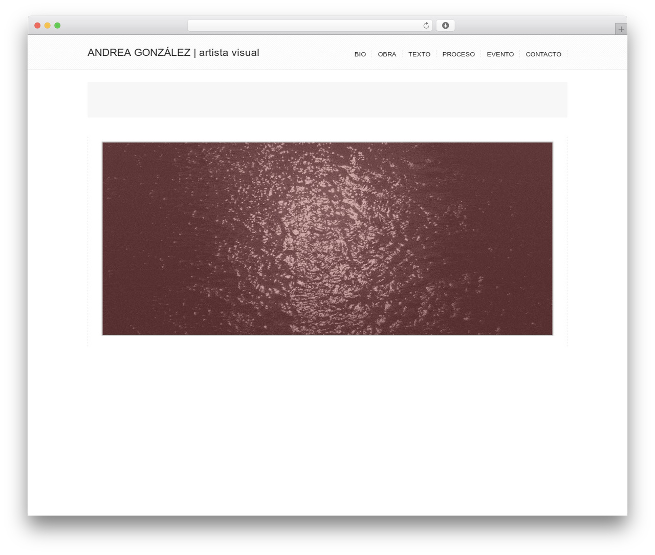 WordPress website theme inLine - andreagonzalez.cl