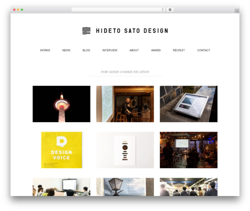 Pantomime theme WordPress - hidetosato.com