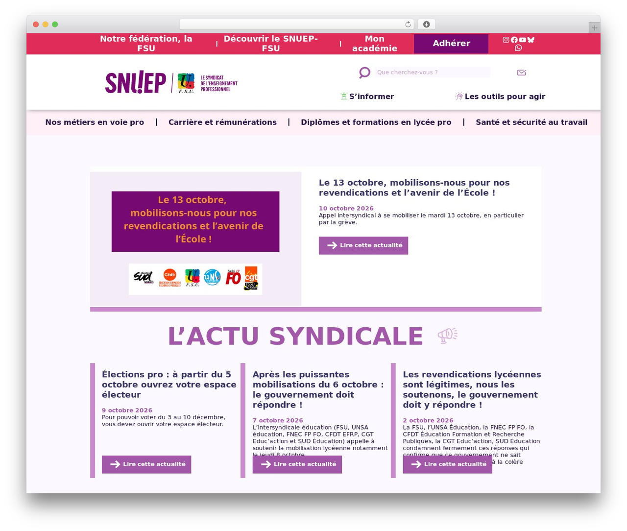 SNUEP WordPress theme - snuep.fr SNUEP WordPress theme - snuep.fr