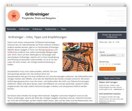 Theme WordPress Affiliate-Theme - grillreiniger-test.de Theme WordPress Affiliate-Theme - grillreiniger-test.de