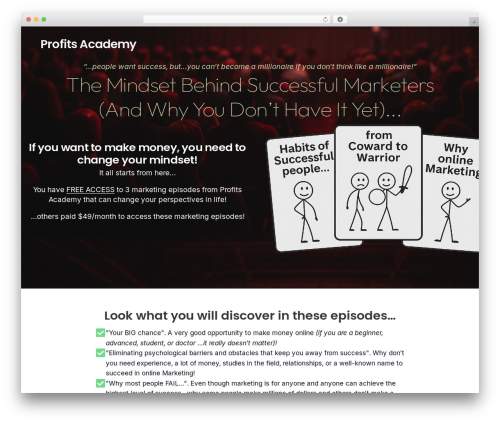 Theme WordPress convertio - profits-academy.com