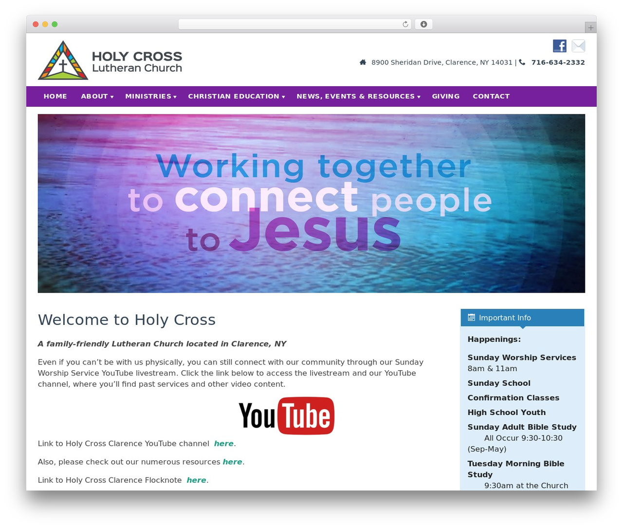 Theme WordPress MSH Responsive Theme - holycrossclarence.com